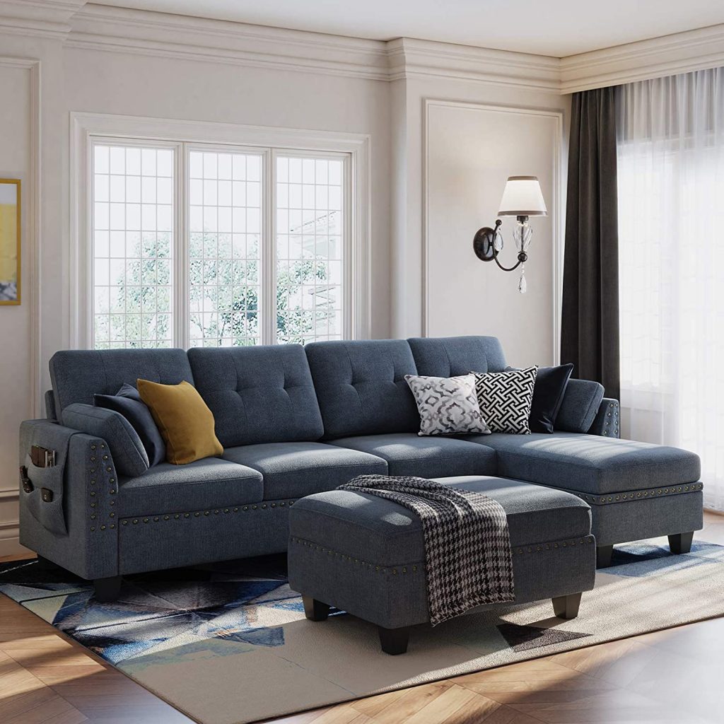 Convertible Sectional Sofa Couch Set