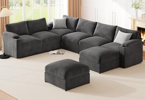 HOMYHOMEY Modular Sectional Sofa Couch